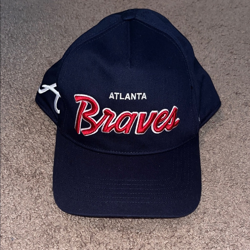 47 Brand Navy Cap with Red and White Embroidery